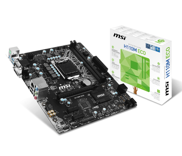 MSI H110M ECO (H110 PCI-E DDR4) - 281640 - zdjęcie